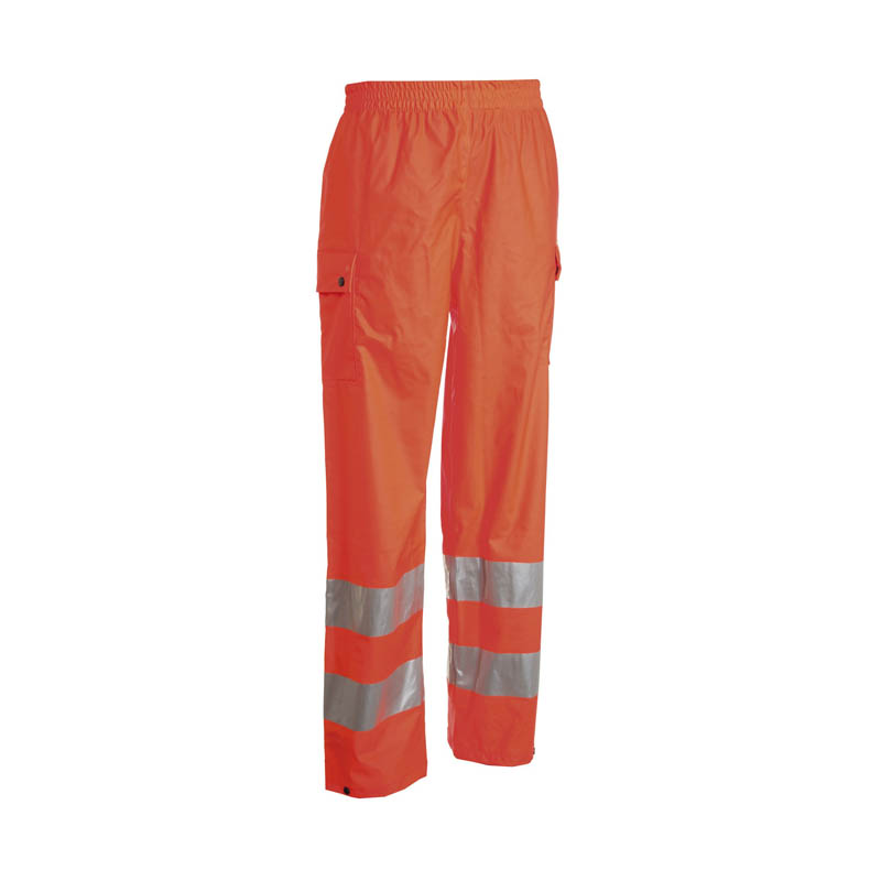 Pantalone RIVER PANTS antipioggia in alta visibilità con bande 3M