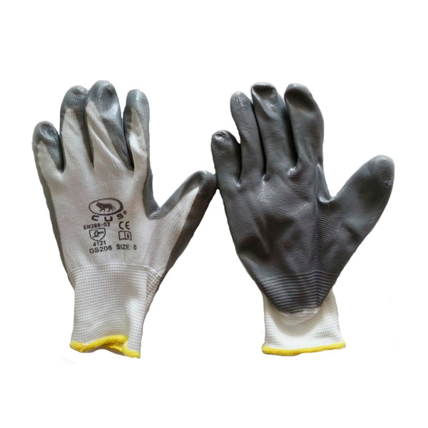 Guanti Da Lavoro Ruvigrab In Nylon Con Rivestimento In Nitrile Alimentare - Anti Scivolo, Morbidi E Traspiranti